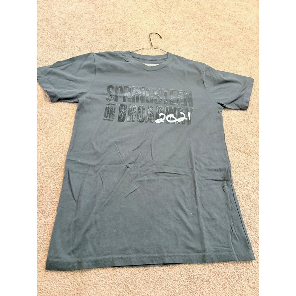 Bruce Springsteen on Broadway 2021 Concert T-Shirt Mens Charcoal Gray MED